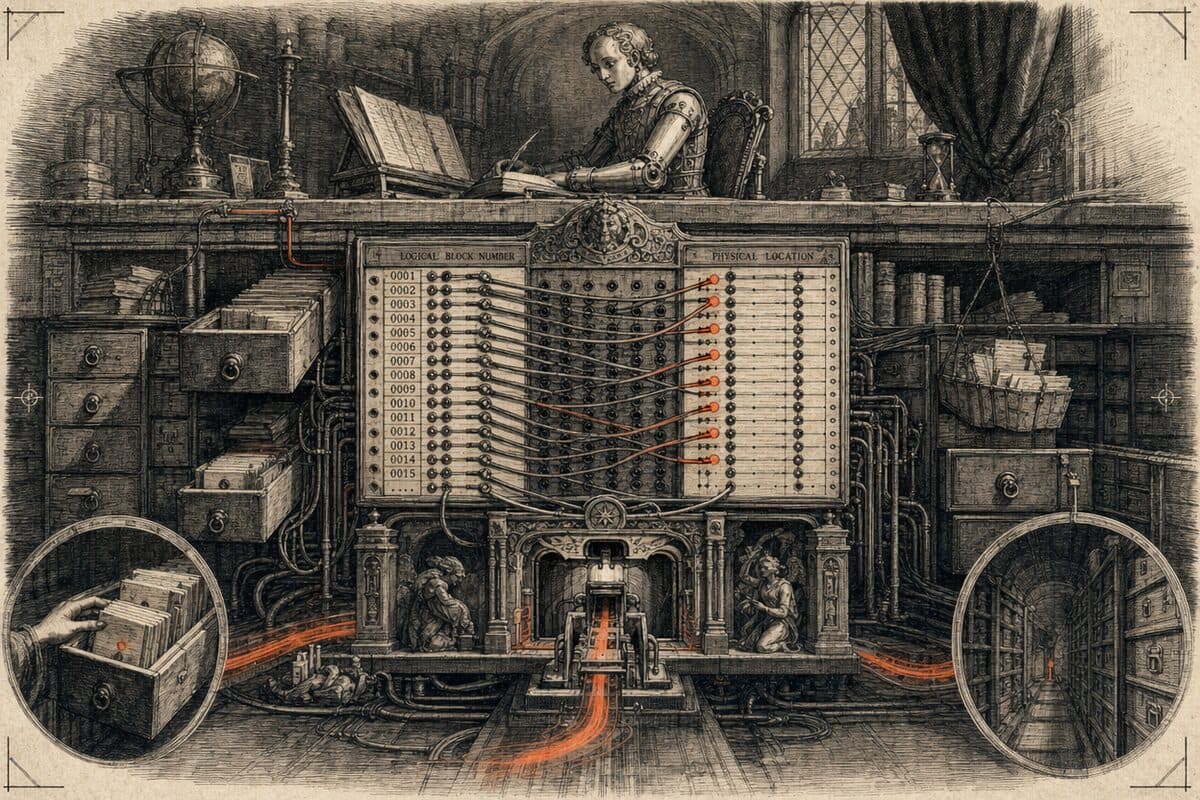 Une table de correspondance maison qui glisse un système de fichiers entier sous les pieds du jeu, sans qu'il s'en aperçoive.