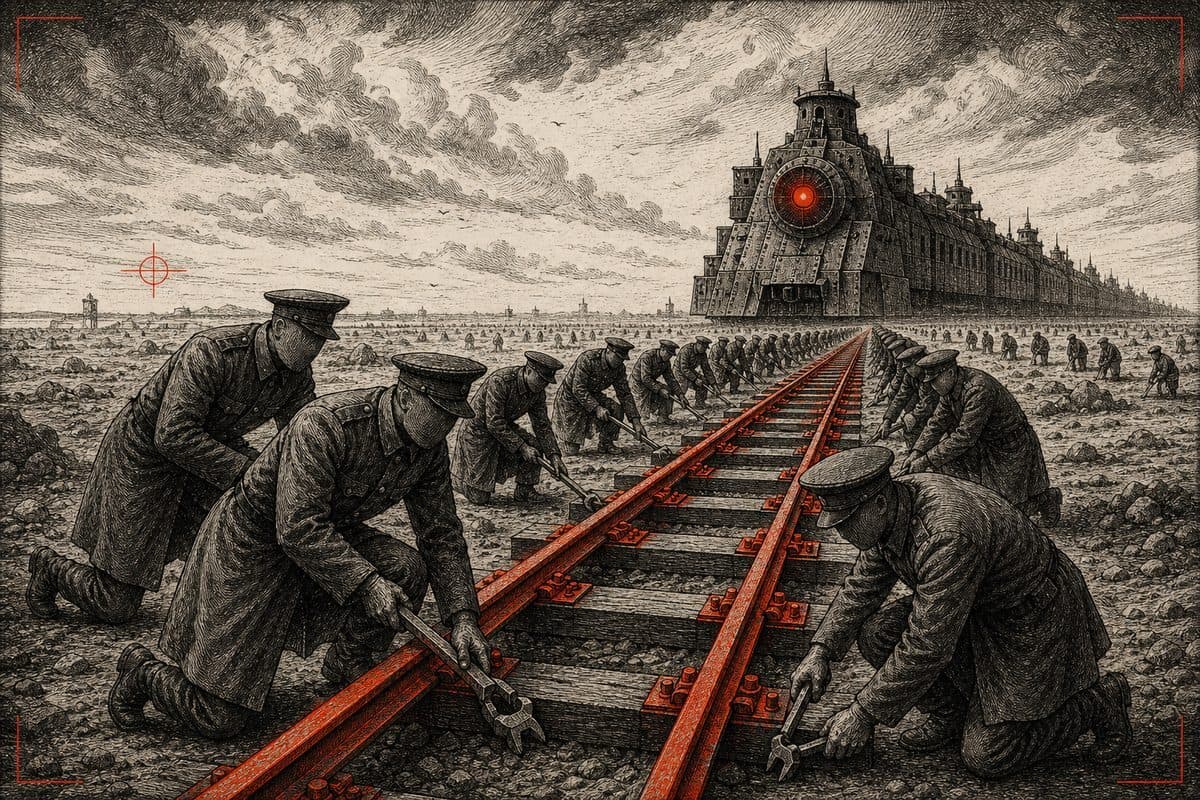 Ils ne construisent pas le train. Ils posent le rail.