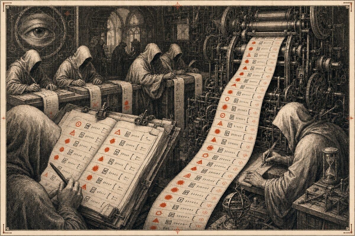 Une fonction de log laissée dans la version finale, où chaque fonction anonyme inscrit son propre nom en passant.